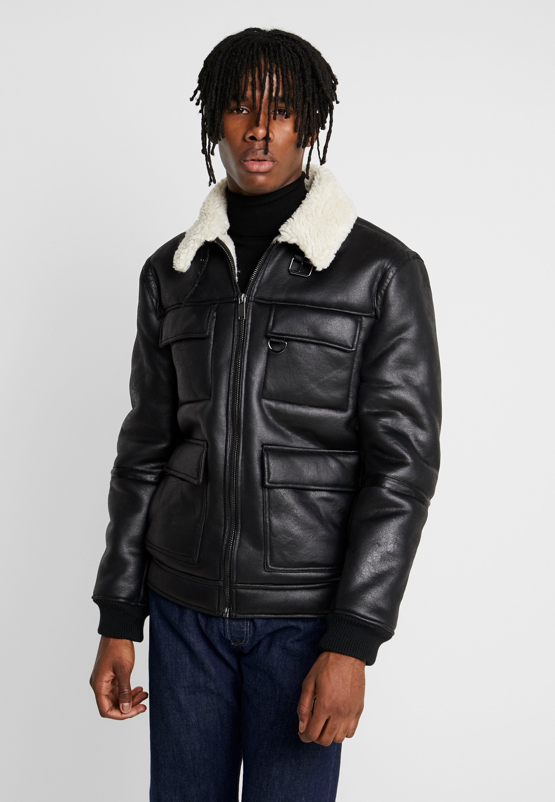 shearling jacket river island