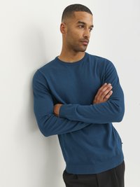 Jack & Jones JJEBASIC CREW NECK NOOS - Pulover - sailor blue