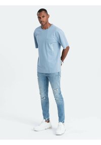 Blue Ombre Pattern All Over Print T-Shirt For Men main image 0