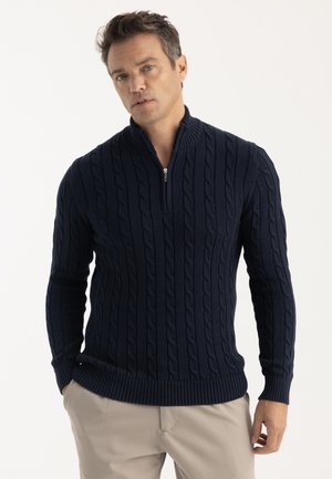 Felix Hardy, HALF ZIP PULLOVER - Pullover - dark blue