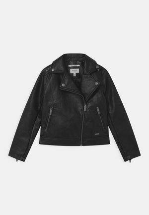 Imitatieleren jas - black