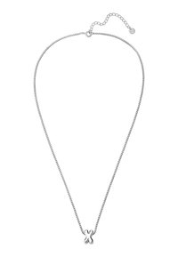 Sidabrinė apyrankė su grandinėlės dizainu ir "X" pakabuku. Turi omarų užsegimą ir reguliuojamą ilgį su grandinėlės prailgintuvu.