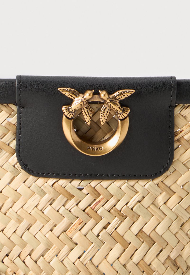 Pinko LOVE SUMMER Borsa a tracolla nero/antique gold-coloured