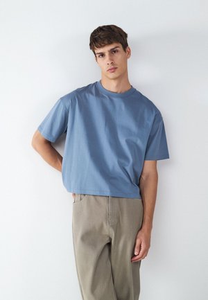 Balmohk, Basic Boxy Fit - T-shirt basic - flint stone