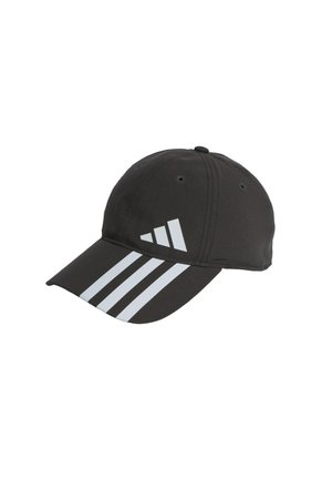 STRIPES AEROREADY BASEBALL  - Cap - black   white   white