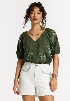Shiwi ERIN DOBBY - Blouse - green pines dobby