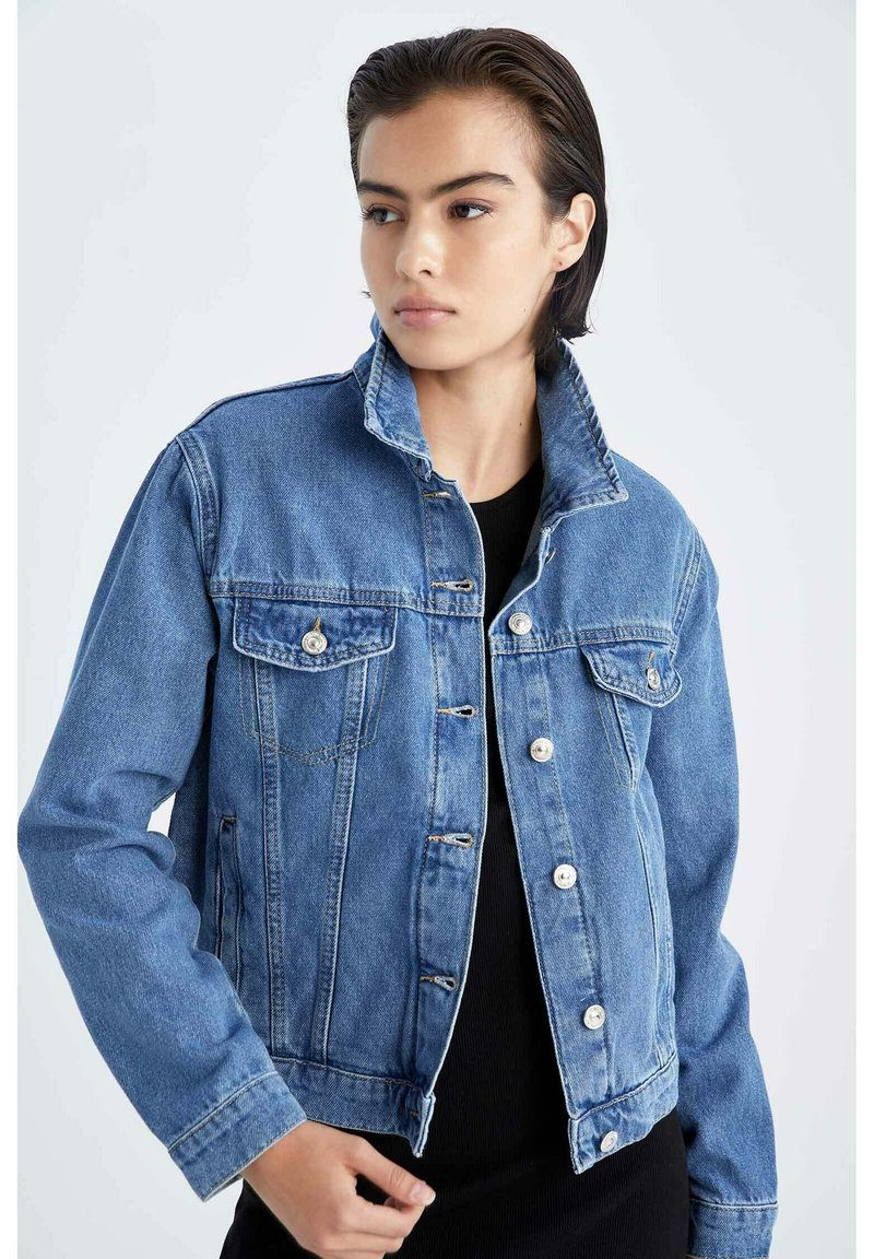 DeFacto WOMAN REGULAR FIT Jeansjacke blue/blue denim Zalando.de