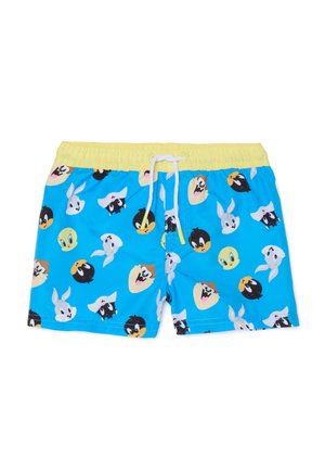 WITH LOONEY TUNES REGULAR FIT - Swimming shorts - blue yellow