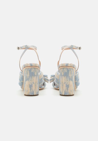 Loeffler Randall CAMELLIA PLEATED KNOT HEELED WITH ANKLE STRAP - Sandaletter - dusty blue