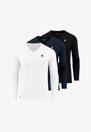 CASUAL SET - Top s dlouhým rukávem - white, navy, black