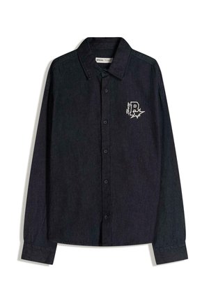 Bershka Skjorta - dark blue