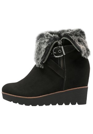 Bottines à talons hauts - black