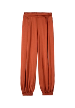 Oltre, PANTALONI CON ELASTICO AL FONDO GAMBE - Broek - arancione