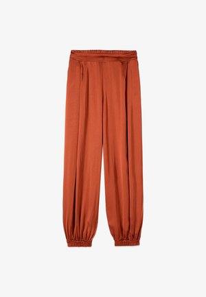 Oltre, PANTALONI CON ELASTICO AL FONDO GAMBE - Broek - arancione