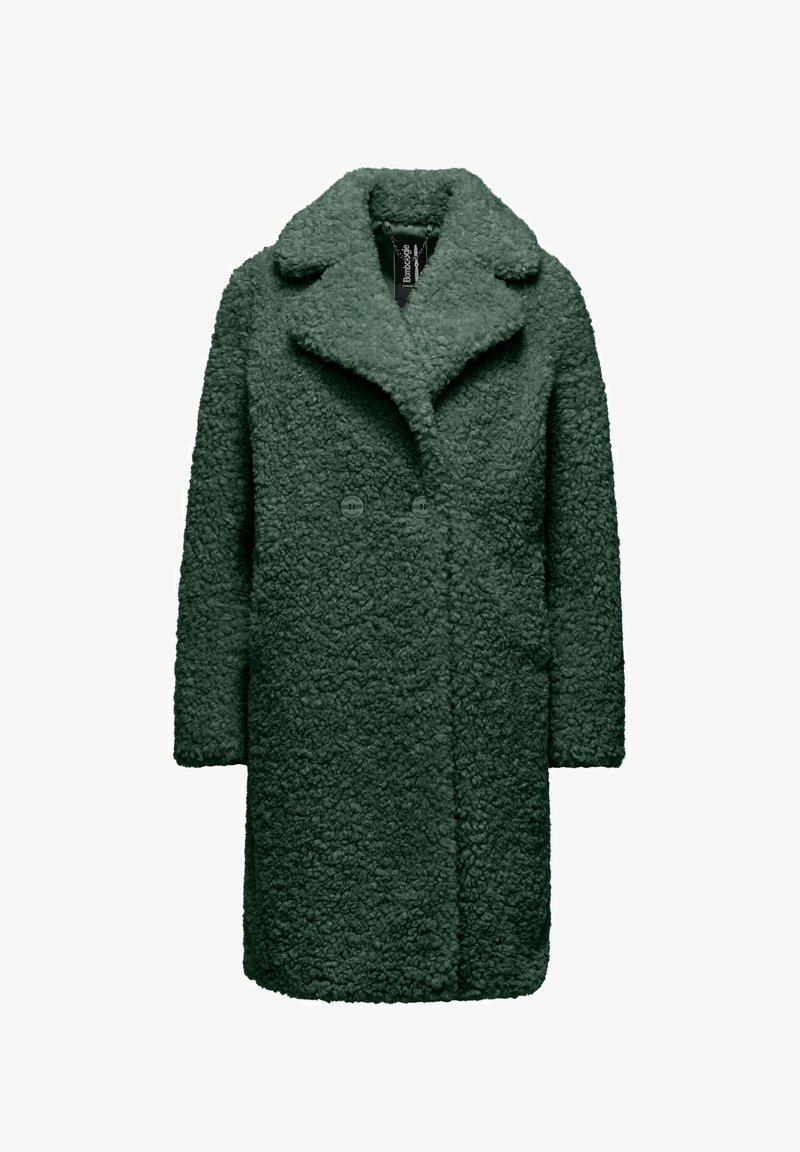 Bomboogie WITH LAPELS - Mantel - deep forest green