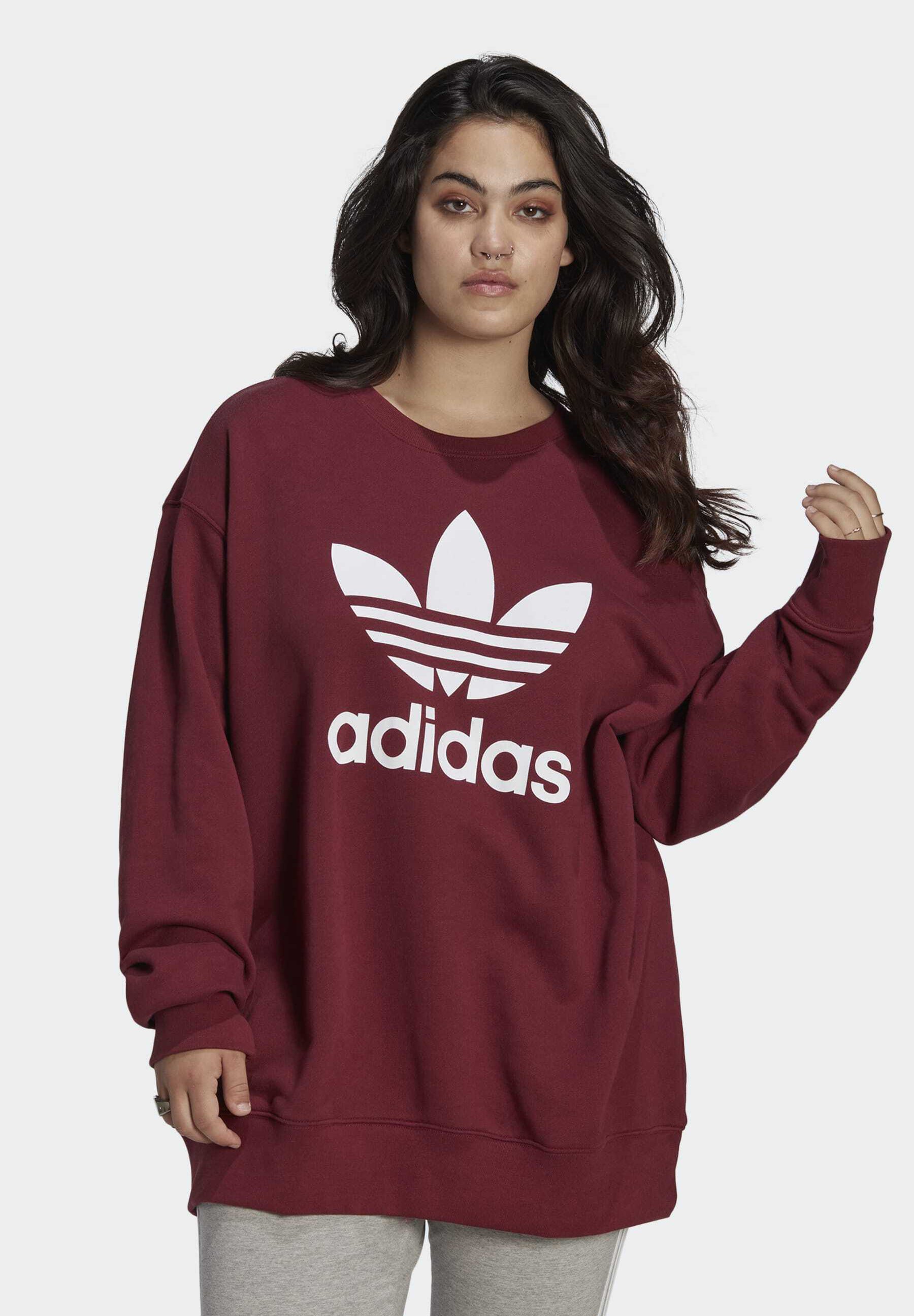 adidas red sweater women's