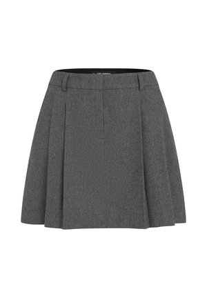 KARL LAGERFELD, PLEATED MINI - А-образна пола - mid grey melange