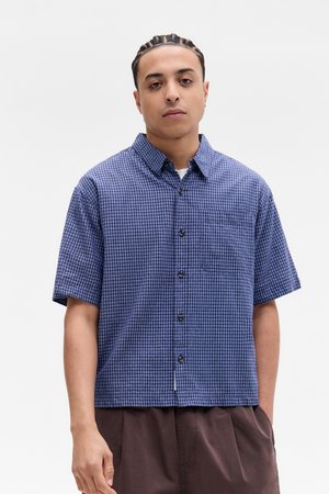 BOXY CHECK SHIRT UNISEX - Hemdbluse - blue