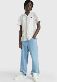 Tommy Jeans MINI STRIPE - Camicia - white multi stripe