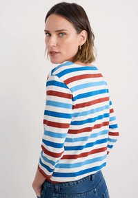 Seasalt Cornwall SAILOR  - T-shirt à manches longues - blue tri scallion lagoon