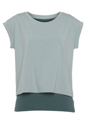 LASCANA Active 2-IN-1 - T-Shirt basic - grün