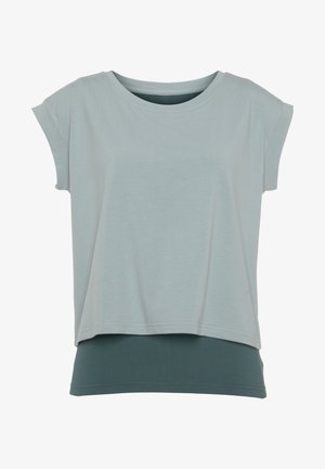LASCANA Active 2-IN-1 - Basic T-shirt - grün