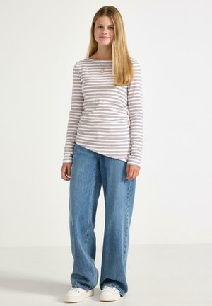 Lindex, LINDEX LONG-SLEEVED TOP WITH GATHERINGS LINDEX - Langærmet T-shirt - light dusty white
