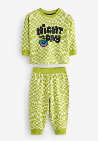 Next SNUGGLE 3 PACK - REGULAR FIT  SET - Yöasusetti - black green  citrine yello checkerboard