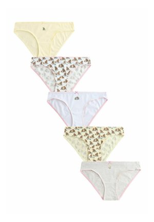 5 PACK - Spodný diel bikín - lemon yellow