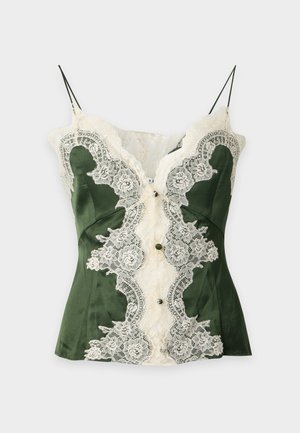 Alice + Olivia, JULIETTA CUTAWAY SLIP  - Débardeur - dark fern