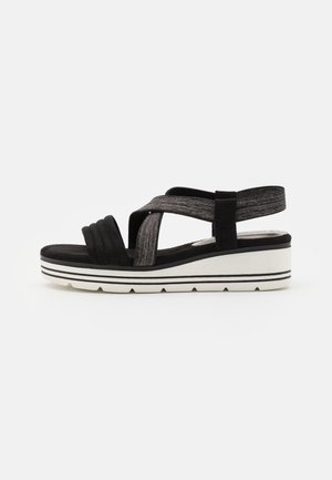 Plateausandalette - black