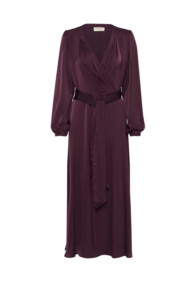 Cream Maxi-jurk bordeauxrood