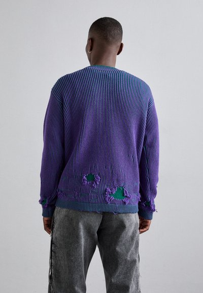 MM6 Maison Margiela REVERSIBLE CREWNECK - Pulover - purple/green