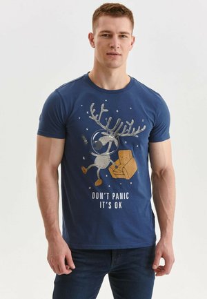 Top Secret T-Shirt print - niebieski