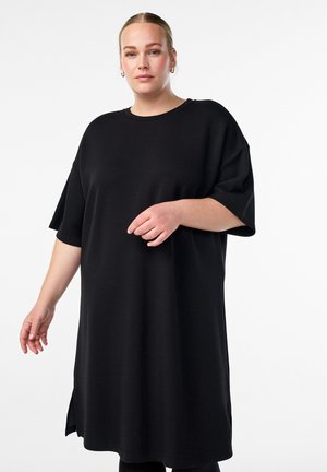 MIT SEITENSCHLITZEN - Freizeitkleid - black