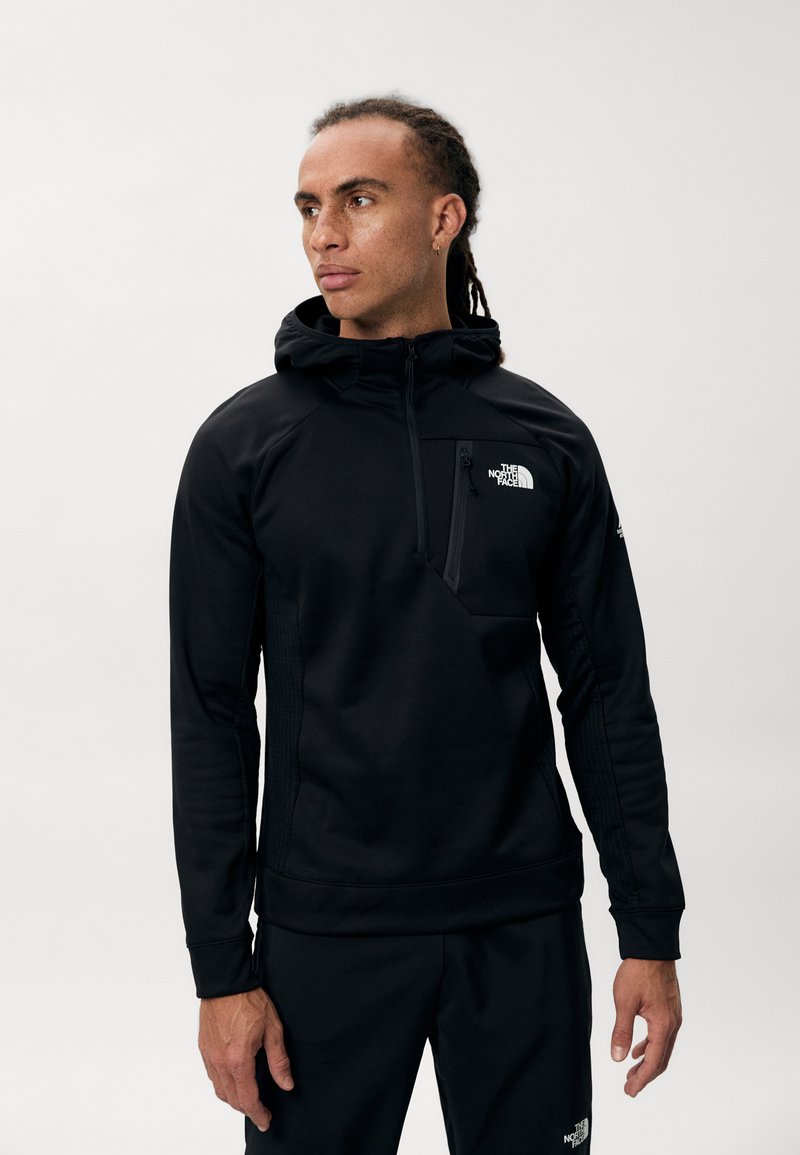 The North Face MOUNTAIN ATHLETICS FLEECE HD ¼ ZIP - Hoodie - black  