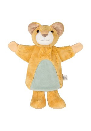 HANDPUPPE LÖWE LEO - Cuddly toy - gelb