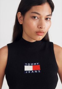 Tommy Jeans CENTER MOCKNECK - Topper - black