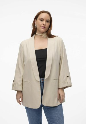 Vero Moda Curve VMDINNA - Halflange jas - oatmeal