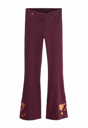 REGULAR FIT  - Legíny – nohavice - burgundy embroidered
