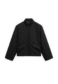 SHORT WATER-REPELLENT QUILTED BOMBER NECK - Giacca da mezza stagione - black