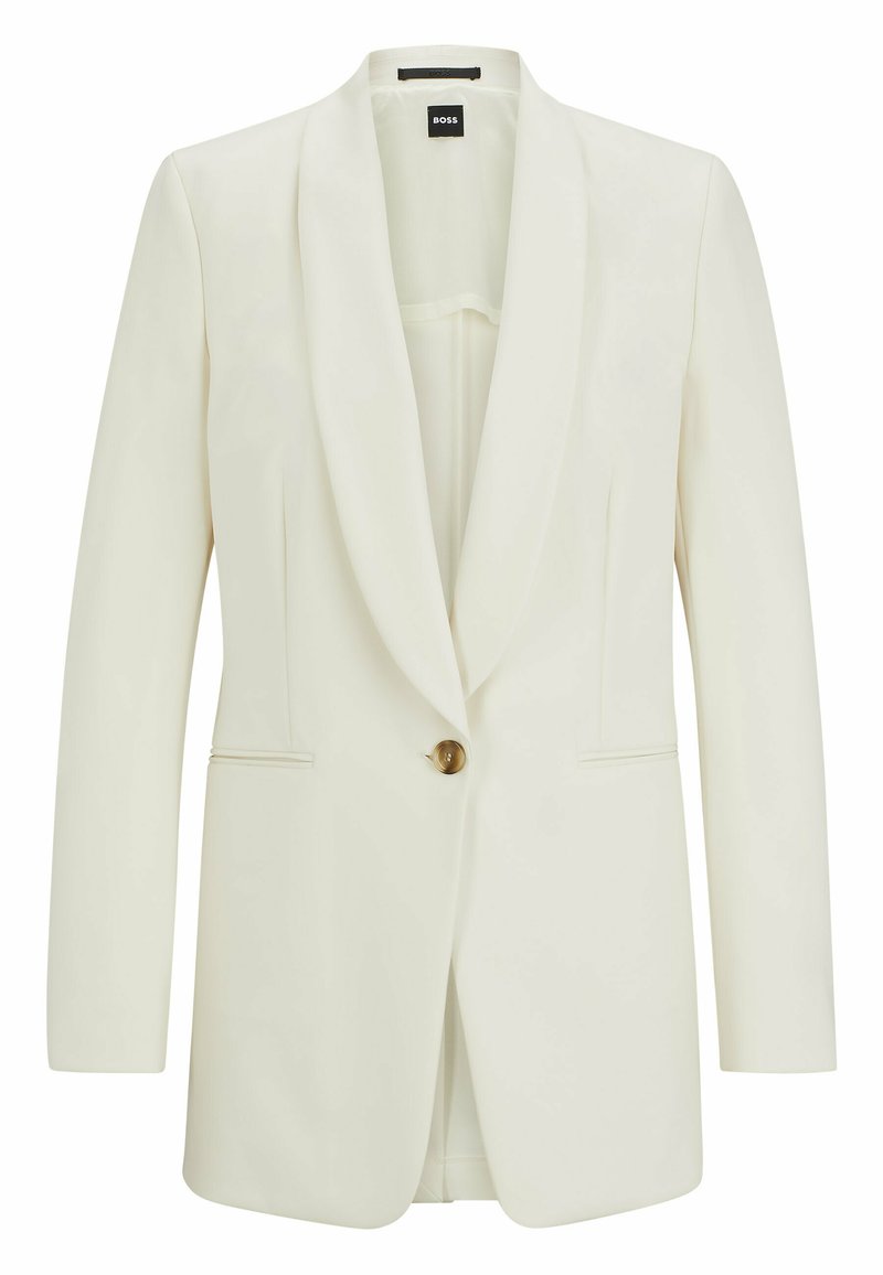 Boss Halflange jas wit