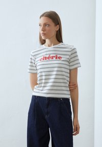 Anna Field T-shirt med print - white