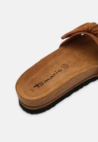 Tamaris Mules - cognac