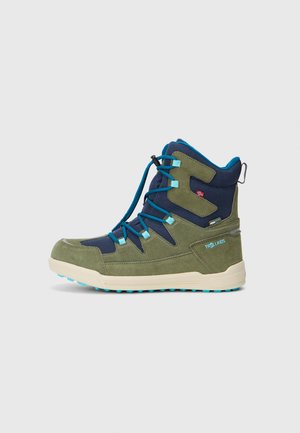 KIDS FINNMARK UNISEX - Stivali da neve  - pine green/mystic blue