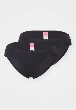 Hunkemöller SCALLOP 2 PACK - Trusser - black