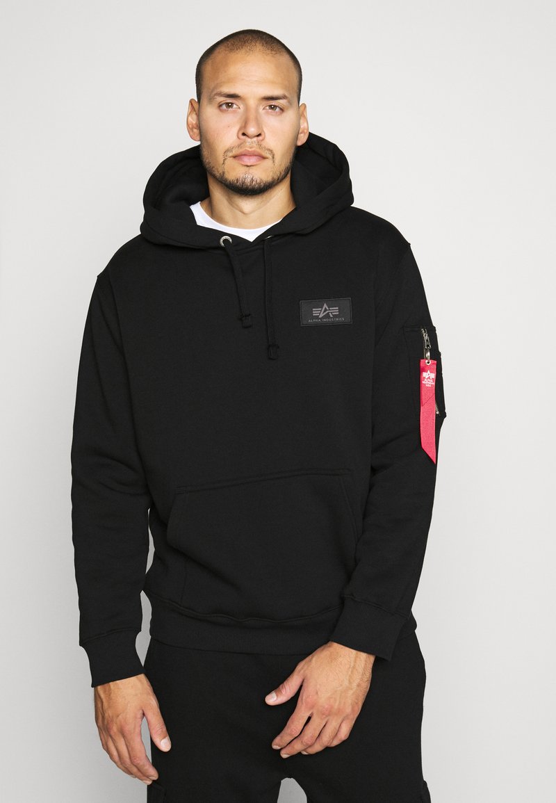 Alpha Industries - BACK PRINT HOODY EXCLUSIV - Hoodie - schwarz, Enlarge