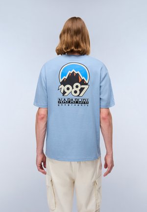 Napapijri MONTEPIANA - T-shirts print - faded denim i84
