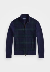 THE POLO TARTAN FULL ZIP SWEATER - Kardigán - hunter navy
