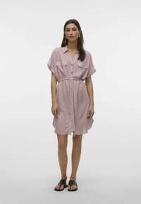 Vero Moda VMBUMPY SHORT - Abito a camicia - nostalgia rose